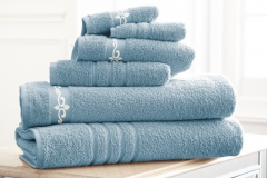Fleur-de-Lis-Embroidered-Towels-Light-Blue